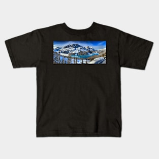 First Snow At Peyto Lake Kids T-Shirt